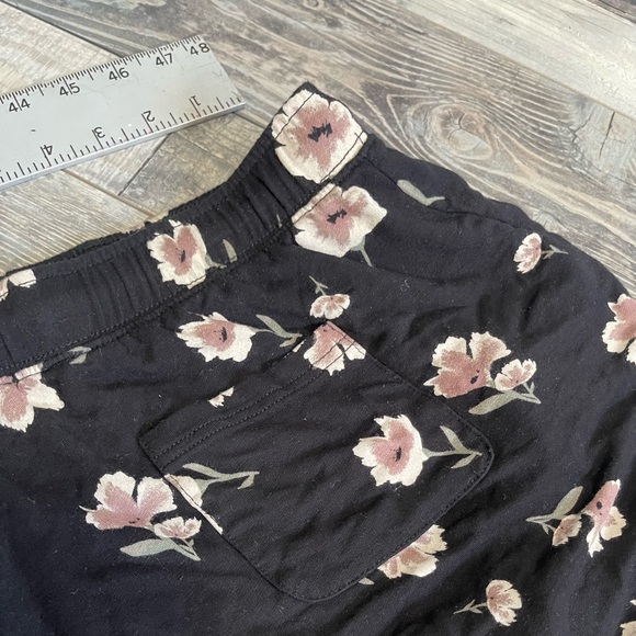 Zella Lounge Shorts Jersey Knit  Black Blue & Floral SZ XL NEW! - Picture 5 of 12